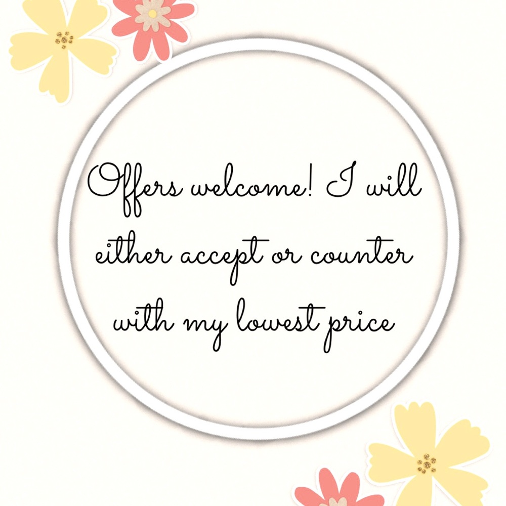 Offers welcome! I will either accept or counter with my lowest price. ❤️